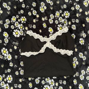 lace cropped cami